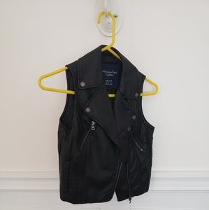 American Eagle Faux leather Vest